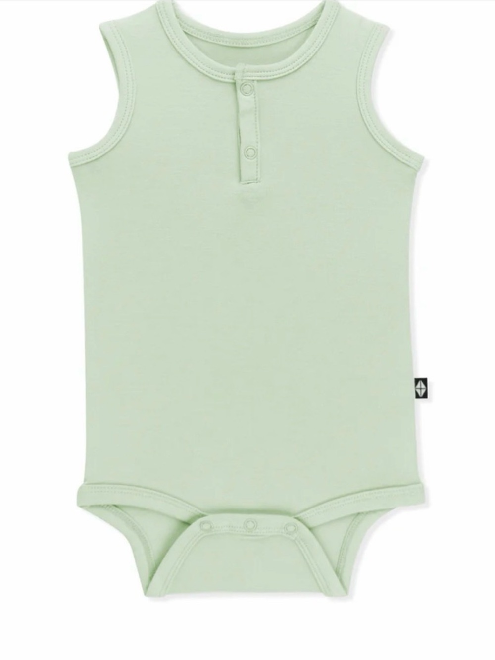 Kyte Baby Sleeveless Bodysuit in Basil/Green 4T Very Gently Used